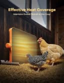 Smart Chicken Coop Heater — 200W Radiant Heat Panel with Temperature Sensor