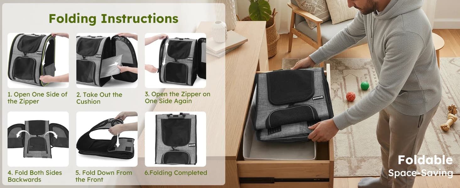 Cat Backpack Expandable — Cat Carrier Backpack with Breathable Window — product details
