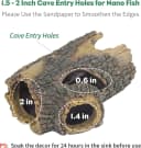 Resin Hollow Tree Trunk Betta Log Aquarium Decorations Ornament Fish House Cave Wood House Decor for Small and