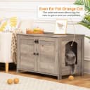 Litter Box Enclosure — Cat Litter Box Furniture with Removable Divider