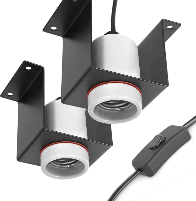 Reptile Ceramic Socket — Heat Lamp Holder for Terrariums and Vivariums