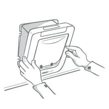Sure Petcare Microchip Cat Flap — Programme your cat’s microchip at the touch of a button