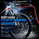 Dog Bike Leash — Shock-Absorbing Bikejoring Leash with Antenna for M/Large Dogs