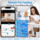 Automatic Cat Feeder with 2K Camera: 5G WiFi Automatic Dog Feeder with Night Vision