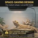 Radiant Heat Panels Made in USA 40W–Premium Reptile Heater Mounts Easily with Included Screws Reptile Heat Panel