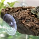 Turtle Basking Platform — Fish Tank Aquarium Tortoise Climbing Platform with 3 Suction Cups