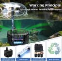 Submersible Pond Filter with Powerful 18W UV Light for Pond Algae Control