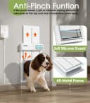 Automatic Dog Door for Wall with Sensor Collars