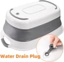 Collapsible Pet Bathtub with Water Drain Plug
