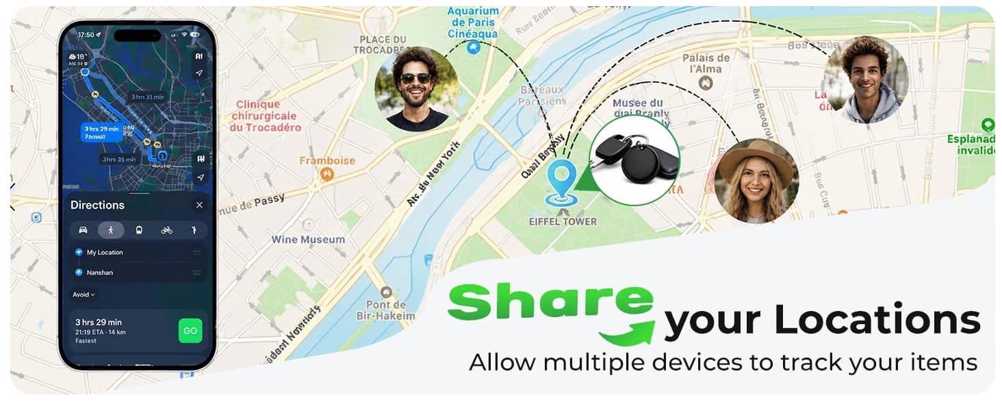2026 Air Tags 4 Pack Tracker Tag for Android and iOS - Bluetooth Tracker with IP68 Waterproof — collection imagery