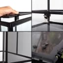 24" x 18" x 36" Reptile Tall Glass Terrarium Rainforest Habitat Double Hinge Door with Screen Ventilation 67