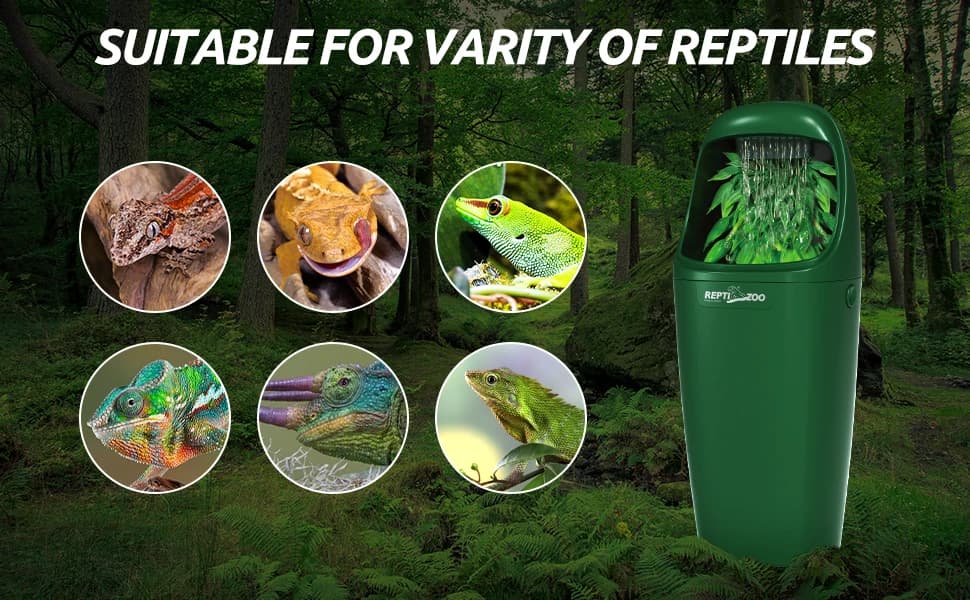 Reptile Waterfall Automatic Reptile Drinking Fountain Water Dispenser — product details