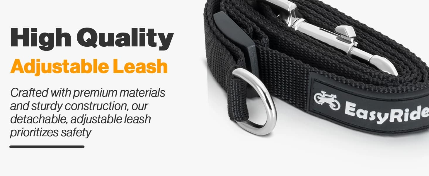 V2.0-180° Rotating Dog Bike Leash - with Shock Absorbers and Quick Attach Mechanism | Carbon Fiber | Detachable — product details