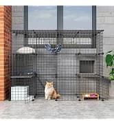 Guinea Pig Cage — Indoor Habitat Cage with Waterproof Plastic Bottom — collection imagery
