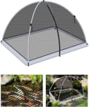 5 * 7ft Pond Cover Dome — Garden Pond Net Pond Mesh Tent with Ropes