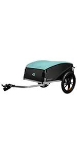 Rover Waggin' Pet and Dog Bike Trailer with Weather-Resistant Canopy and Mesh Shield - Foldable Frame — product details
