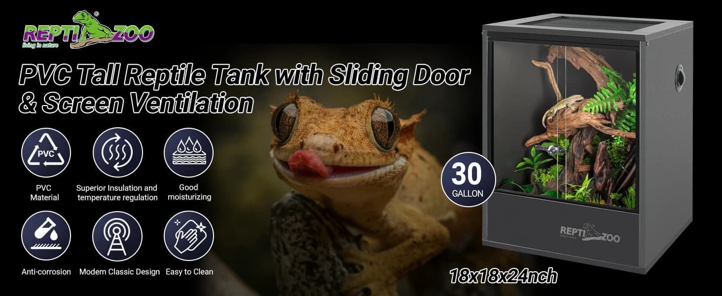30 Gallon PVC Tall Reptile Tank — product details