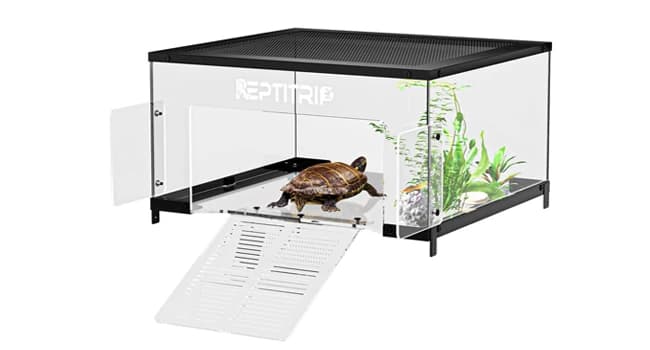 Stainless Steel Turtle Basking Platform — for 18‑20 Inch Wide Aquariums — ATB22-SS