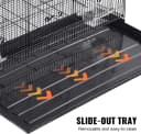 30 Inch Flight Bird Cage — Stackable Bird Cage Parakeet Cage with Slide-Out Tray and Handle
