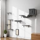 Cat Wall Shelves — 6 Pcs Luxury Wall-Mounted Cat Climber Set