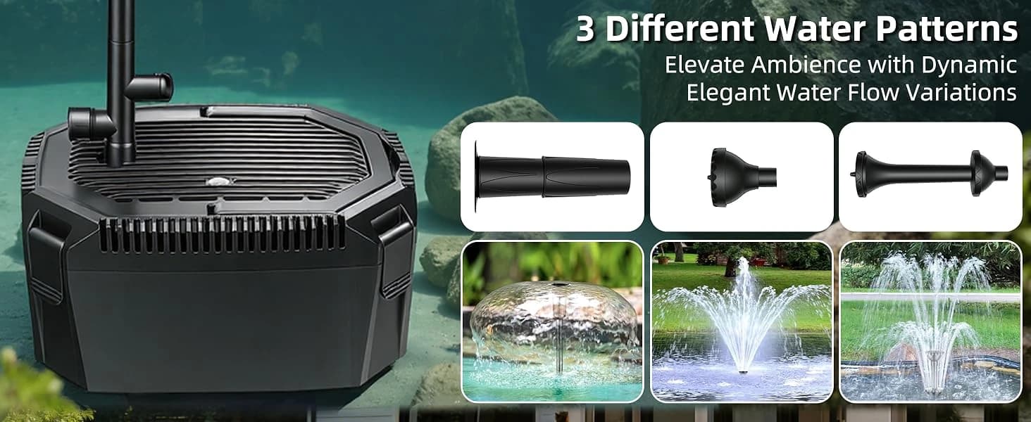 Submersible Pond Filter with Powerful 18W UV Light for Pond Algae Control — product details