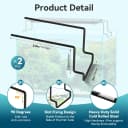 2 Pcs Aquarium Light Riser for Rimmed/Rimless Tanks (Width 3 inch)