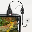 Reptile Light Fixture with Dimming Thermostat