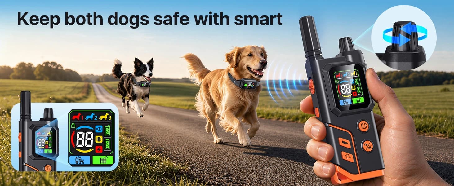 2 In1 Wireless Dog Collar Fence System and Training Collar — collection imagery