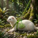 2PCS Ferret Harness and Leash — Adjustable Guinea Pig Harness
