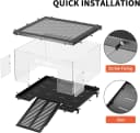 Stainless Steel Turtle Basking Platform — for 18‑20 Inch Wide Aquariums