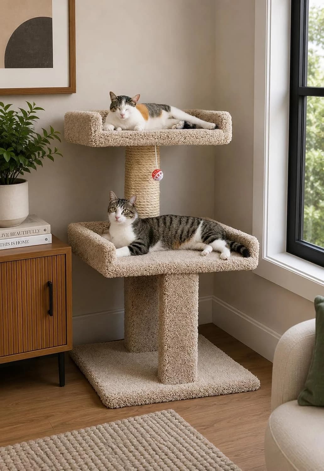 Spacious Cat Perch for Large Cats