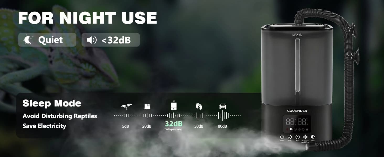 Reptile Fogger Humidifier — Automatic Humidifiers for Reptiles Tank — product details