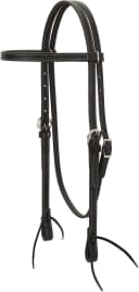 unisex adult Straight Browband Headstall — Black