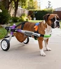 Four-Wheel Dog Mobility Cart with Front and Rear Support — collection imagery