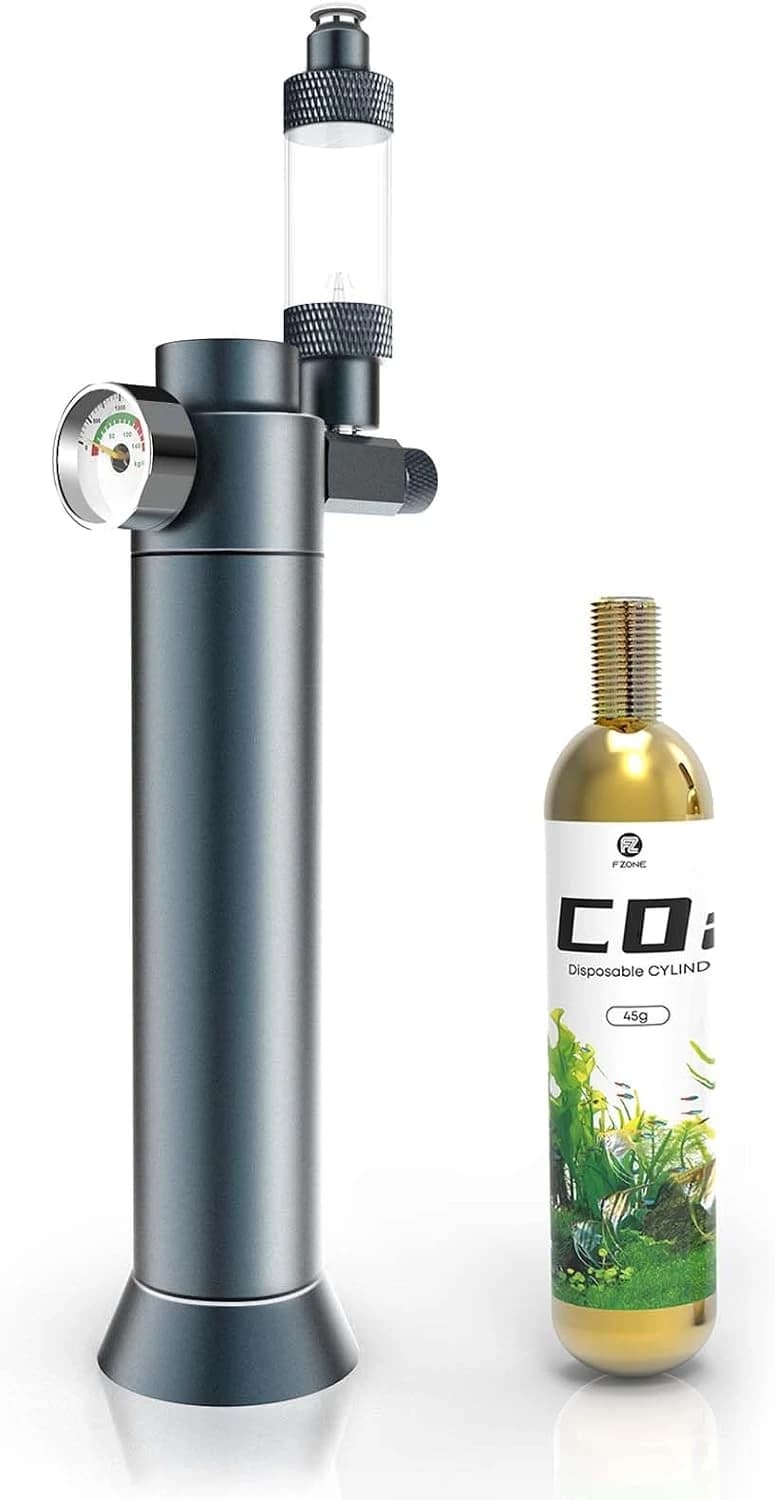 Desktop Aquarium CO2 System,45g CO2 Cartridge,5/8" & 3/8" Compatible