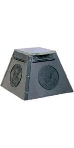 Pet Waste Digester - Pyramid Style - Black with Green — product details