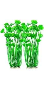 Aquarium Plants — 20 Pack Artificial Fish Tank Plants for Aquarium Decorations (Green) — product details