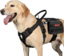 Service Dog Vest Harness, Service Dog Cape Guardian Dog Backpack Harness with Pouches Dog Saddle Bag for Small
