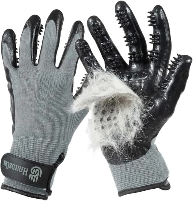 Flexible Rubber-Nodule Pet Grooming Gloves