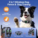 2 In1 Wireless Dog Collar Fence System and Training Collar