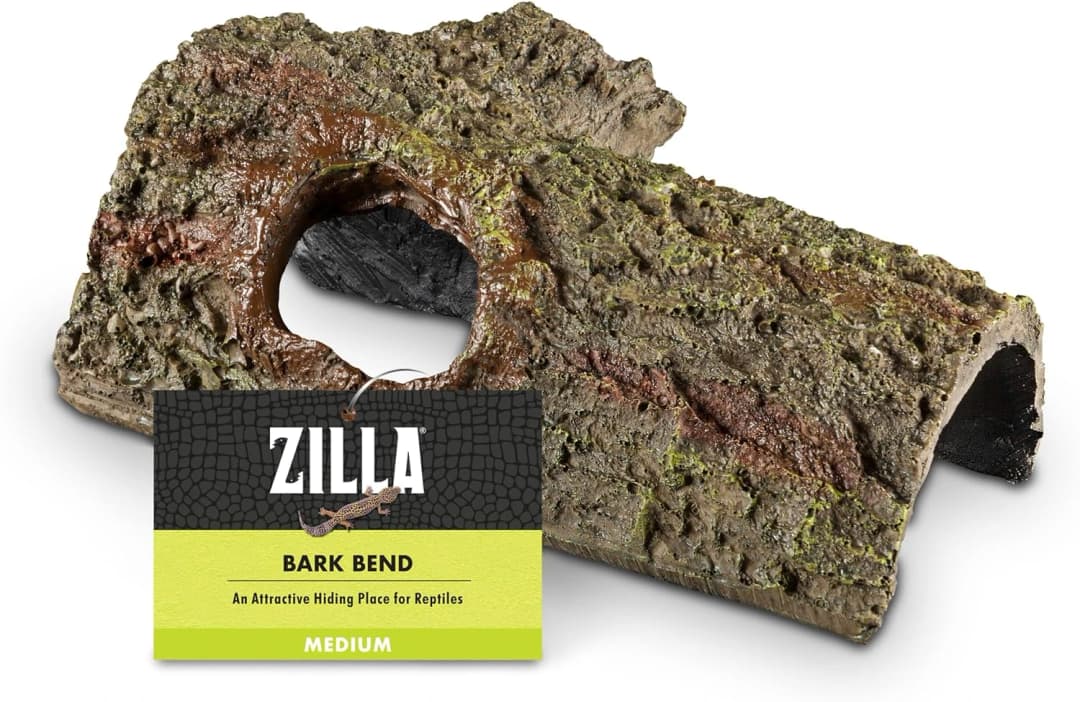 Bark Bends Reptile Hides for Geckos