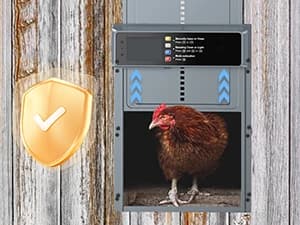 Automatic Chicken Coop Door Solar Powered with Timer and Light Sensor — FULL PROTECTION for YOUR CHICKENS