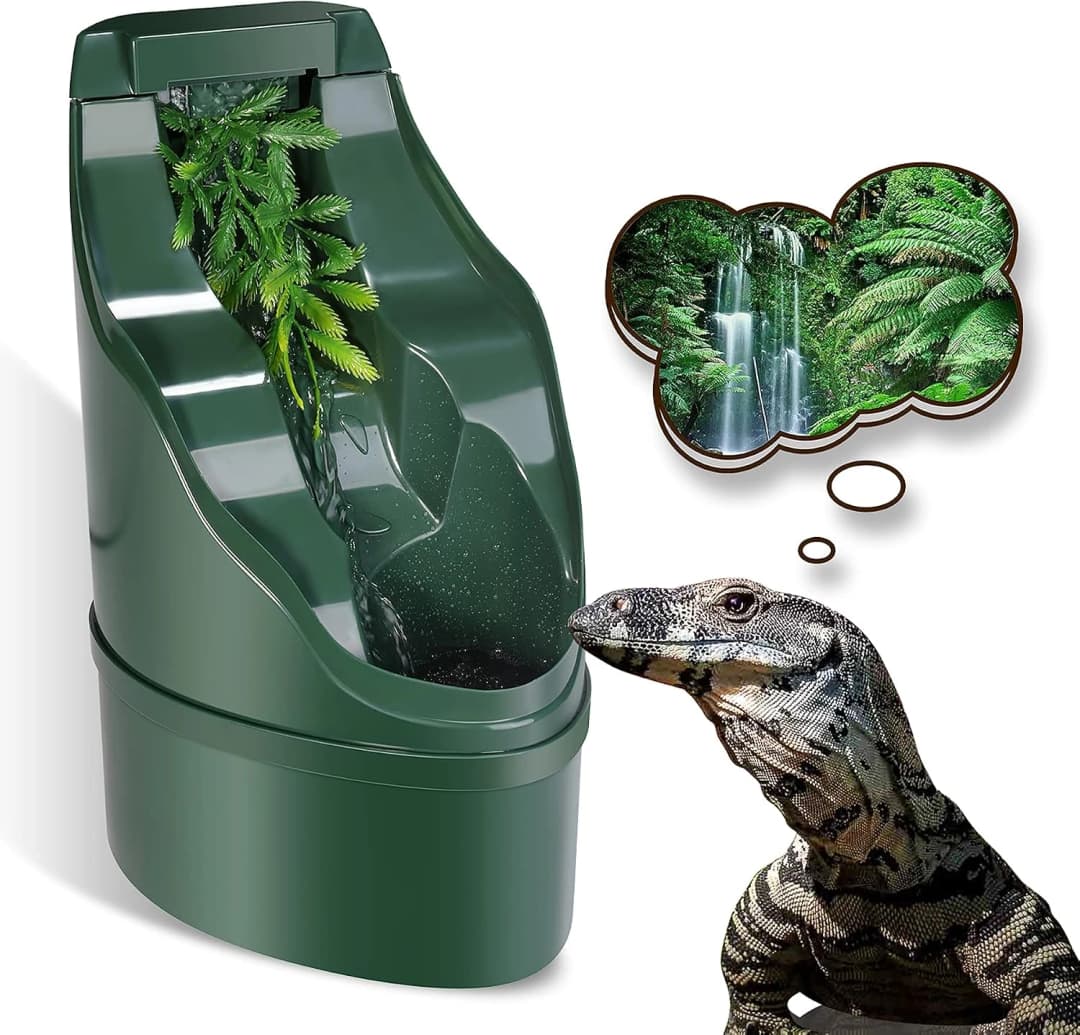 Reptile Chameleon Cantina Drinking Fountain Water dripper Supplied with Feeding Tongs and Frosted Tweezer for