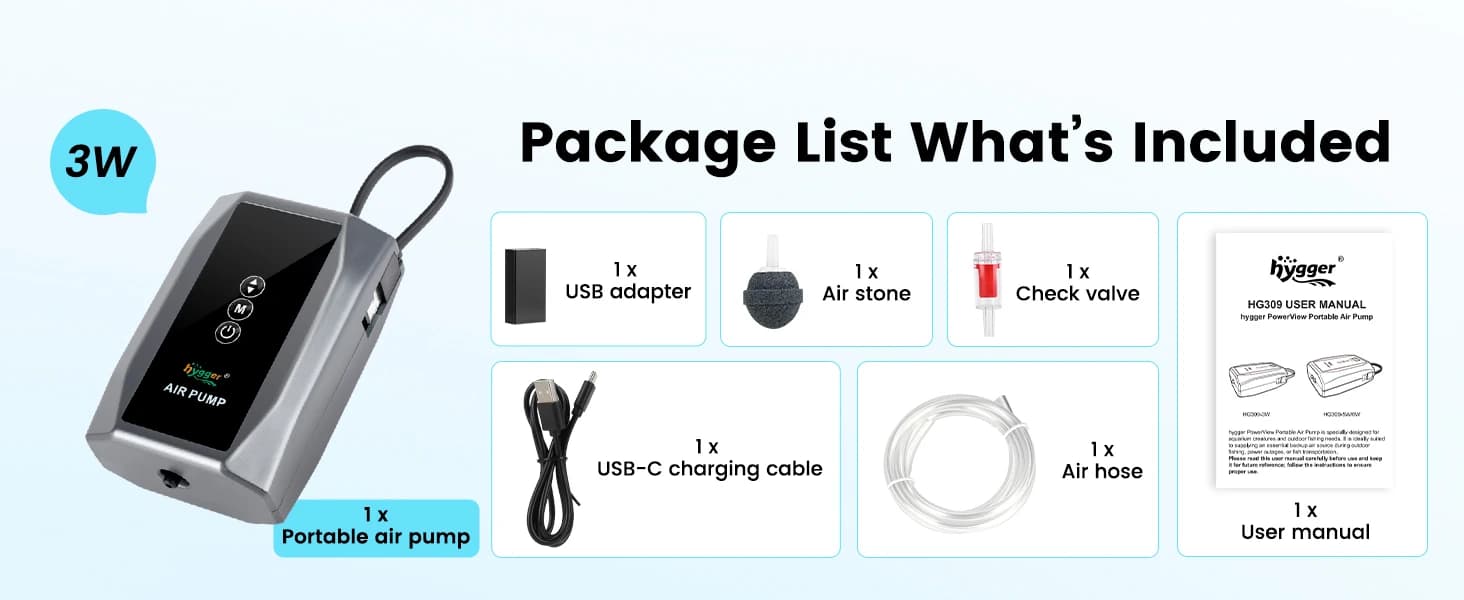 Battery Powered Aquarium Air Pump with Digital Display — collection imagery