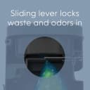Pail | Dog Waste Disposal System for Outdoor and Indoor Odor Control | Dog Poop Trash can | Includes 1 Square