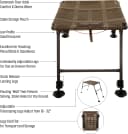 Final Stand Dog Adjustable Training Platform and Storage Panel | Hunting Stand | Elevated Pet System for Place — Style Name: FINAL STAND