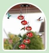 Charming Wind Chimes Hummingbird feeders for Outdoors Hanging ant and bee Proof — collection imagery