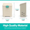 Pet Waste Station with Activated Carbon Filter and DualVent Odor Control - Outdoor Dog Poop Trash Can with 200