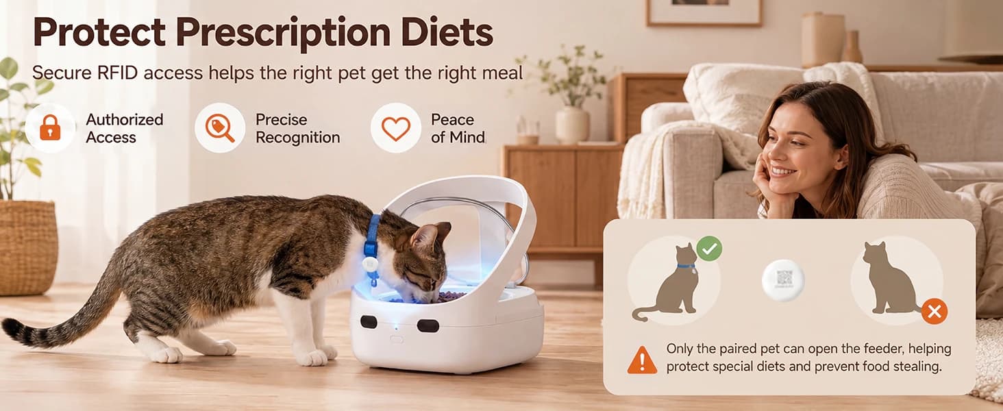 Smart Pet Feeder RFID Bluetooth — product details