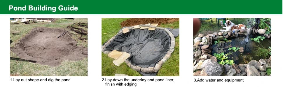 Pond Liner — 20 Mil HDPE Pond Liners for Outdoor Ponds — collection imagery